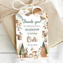 Schattigee bosdieren 1e verjaardagsfeest