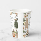 Schattigee bosdieren 1e verjaardagsfeest papieren bekers (Rechts)