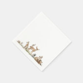 Schattigee bosdieren Baby shower servetten (Hoek)