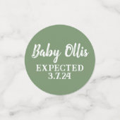 Schattigee bosdieren Baby shower tafel Confetti (Kleine voorkant)