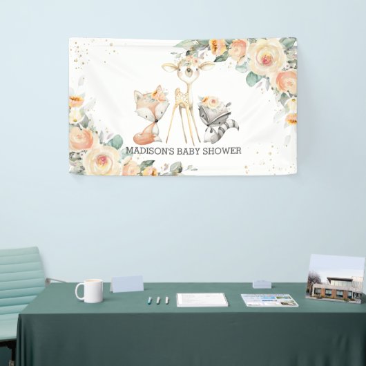 Schattigee bosdieren bloemendieren Baby shower ach Spandoek (Beurs)