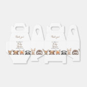 Schattigee bosdieren bos vrienden Baby shower Bedankdoosjes (Uitgevouwen)
