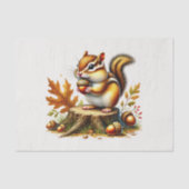 Schattigee bosdieren decoupage chipmunk tissuepapier (Voorkant)