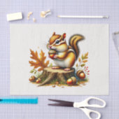 Schattigee bosdieren decoupage chipmunk tissuepapier (Craft)