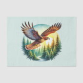 Schattigee bosdieren decoupage stijgende adelaar tissuepapier (Voorkant)