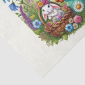 Schattigee bosdieren decoupage vossenkonijn tissuepapier (Detail)