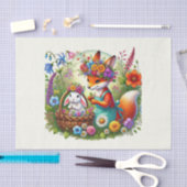 Schattigee bosdieren decoupage vossenkonijn tissuepapier (Craft)