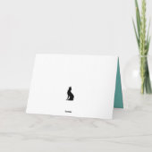 Schattigee bosdieren eekhoorn in sneeuwgroet kaart (Achterkant)