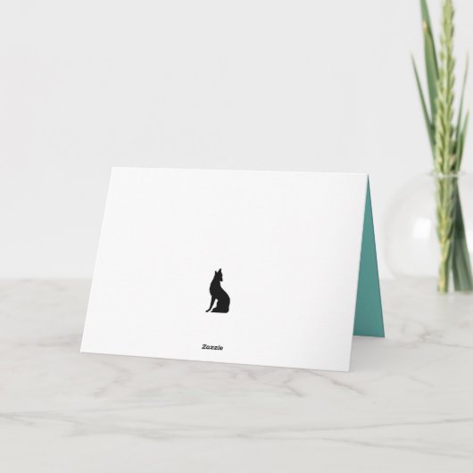 Schattigee bosdieren eekhoorn in sneeuwgroet kaart (Achterkant)