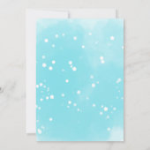 Schattigee bosdieren Elegant Winter Baby shower Bedankkaart (Achterkant)