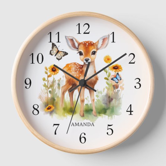 Schattigee bosdieren Herten en Vlinders (Voorkant)