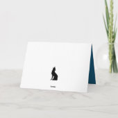 Schattigee bosdieren kerstgroet kaart (Achterkant)