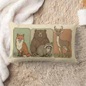 Schattigee  bosdieren kussen (Deken)