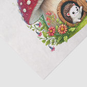 Schattigee bosdieren ontkoppelde egel tissuepapier (Detail)