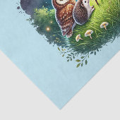 Schattigee bosdieren ontkoppelen uil egel tissuepapier (Detail)