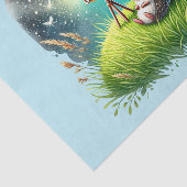 Schattigee bosdieren ontkoppelen uil egel tissuepapier (Detail)