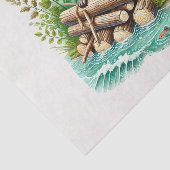 Schattigee bosdieren ontkoppelingsbever tissuepapier (Detail)