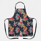 Schattigee bosdieren overal print Schort (Voorkant)