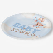 Schattigee bosdieren rustiek groen Baby Papieren Bordje (Gekanteld)