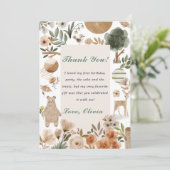 Schattigee bosdieren Verjaardag Dankjewel Card Kaart (Staand voorkant)