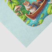Schattigee bosdieren vosseneekhoorn tissuepapier (Detail)