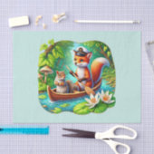 Schattigee bosdieren vosseneekhoorn tissuepapier (Craft)