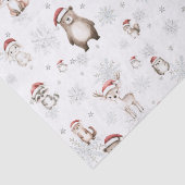 Schattigee bosdieren Winter Wonderland Decoupage Tissuepapier (Detail)