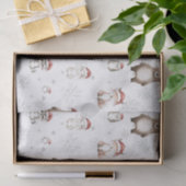Schattigee bosdieren Winter Wonderland Decoupage Tissuepapier (Geschenk)