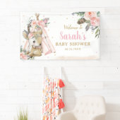 Schattigee bosherten Boho Tribal Welkom Achtergron Spandoek (Insitu)