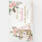 Schattigee bosherten Boho Tribal Welkom Achtergron Spandoek (Verticaal)