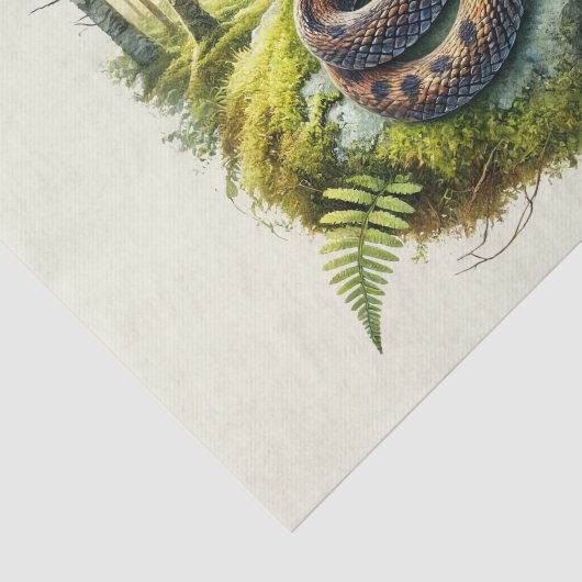 Schattigee boslanddieren ontkoppelingsslang tissuepapier (Detail)