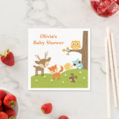 Schattigee bosrijke dierenluiers servetten (Insitu)