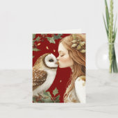 Schattigee bosrijke vakantiefee kaart (Voorkant)