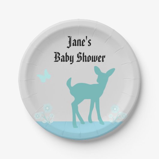 Schattigee Bossen Thema Baby shower Bord (Voorkant)