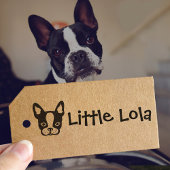 Schattigee Boston Terrier Bulldog Frenchie naam Zelfinktende Stempel