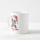 Schattigee Boston Terrier Christmas Gepersonalisee Koffiemok (Voorkant links)