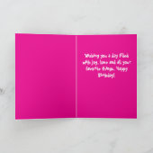 Schattigee Boston Terrier gepersonaliseerde gevouw Kaart (Binnen)