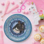 Schattigee Boston Terrier gepersonaliseerde partij Papieren Bordje (Feest)