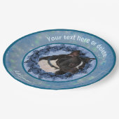 Schattigee Boston Terrier gepersonaliseerde partij Papieren Bordje (Gekanteld)