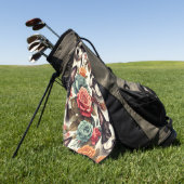 Schattigee Boston Terrier Illustratie Golfhanddoek (Groen)