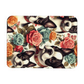 Schattigee Boston Terrier Illustratie Magneet (Horizontaal)