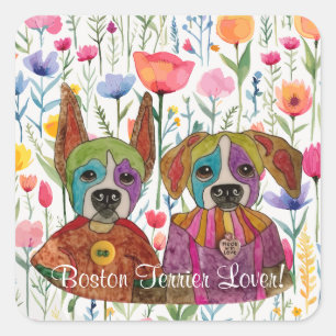 Schattigee Boston Terrier Lover Sticker