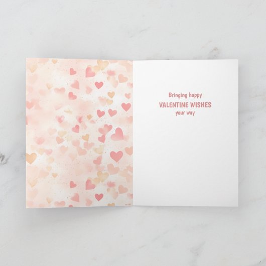 Schattigee Boston Terrier met Balloons Valentijn K Feestdagen Kaart (Binnen)