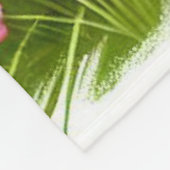 Schattigee Boston Terrier puppy spelen met vlinder Fleece Deken (Hoek)