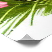 Schattigee Boston Terrier puppy spelen met vlinder Poster (Hoek)