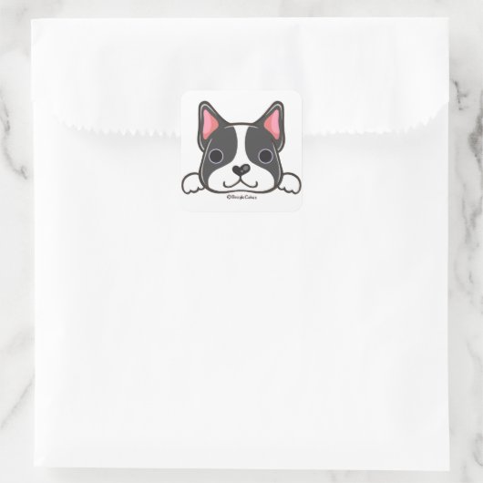 Schattigee Boston Terrier Sticker (Tas)