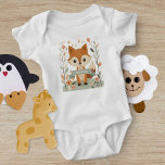 Schattigee bosvos, bosdieren, genderneutraal romper<br><div class="desc">Onze Schattigee Fox, Woodland Animals Personalized Name Collectie gaat verder dan de gewone baby-kleding en biedt een speciaal, gepersonaliseerd stuk dat de grillen van de kindertijd vastlegt. Het is niet zomaar een pak; het is een herinnering in wording, een viering van de individualiteit van je kleintje en de magie van...</div>