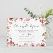 Schattigee botanische de avond voor repetitie dine kaart (Staand voorkant)