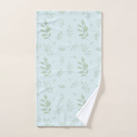 Schattigee botanische groene bladeren handdoek (Handdoek)