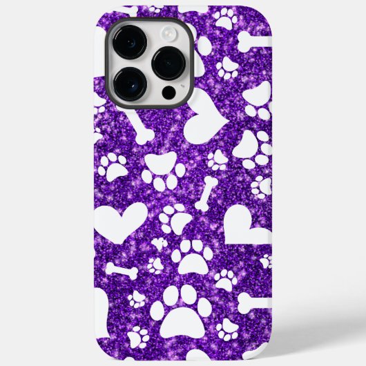 Schattigee Botten en Paw prints iPhone Hoesje (Achterkant)